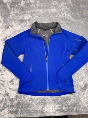 REI Women's Vibrant Soft Shell Blue Jacket